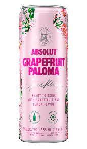 Absolut Cocktail Grapefruit Paloma (4 pack cans)