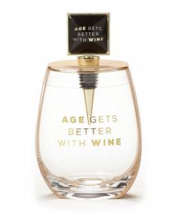 Gift Craft - Stemless Wine Glass with Stopper
