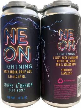Storms A' Brewin Neon Lightning IPA 16oz Cans